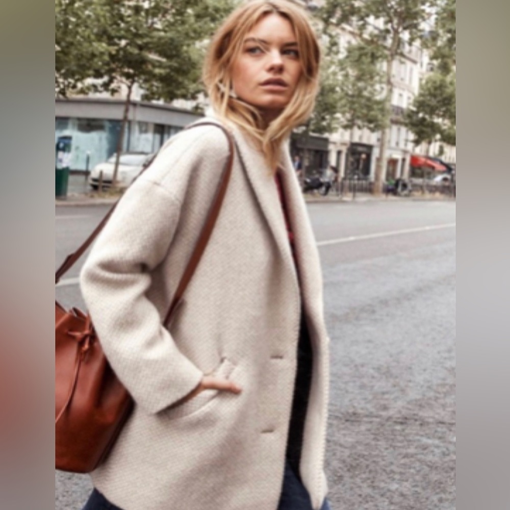 Sezane Bow Coat, NWT